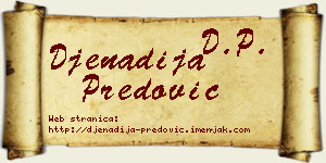 Đenadija Predović vizit kartica